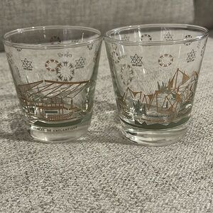 Expo 67 Canada's Centennial Retro graphics vintage glasses